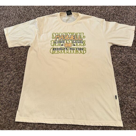 Rare Vintage Y2K Maxwell MW Ultimate Clothing Short Sleeve T-shirt Mens Size L - Picture 1 of 5